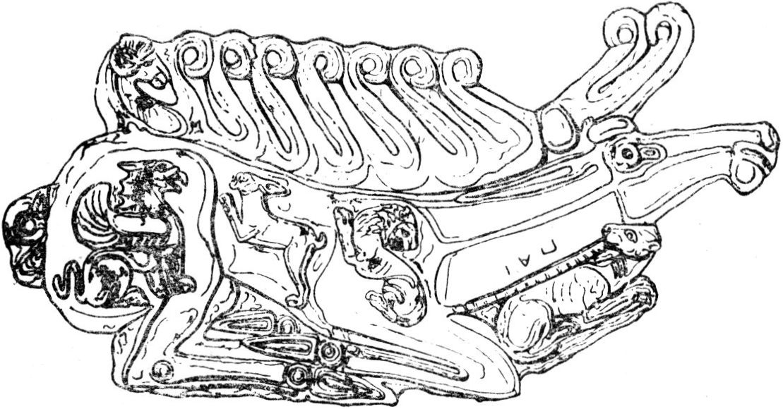 Золотая бляха в виде оленя (Куль-оба, IV в. до н. э.)