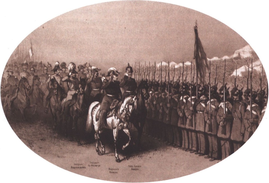 Парад на Мекензиевой горе 1 апреля 1856 г. Парад на Мекензиевой горе 1 апреля 1856 г.