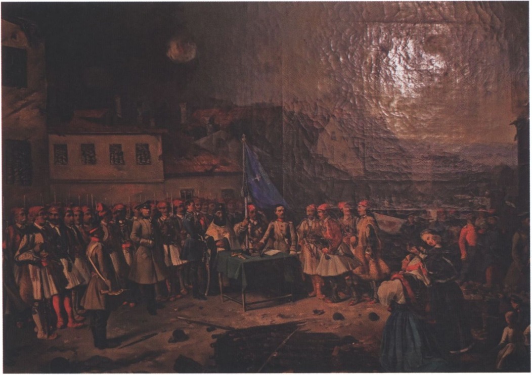 Присяга Греческого легиона во время бомбардировки Севастополя. Художник Ф. Рубо. Музей Бенаки. Афины Присяга Греческого легиона во время бомбардировки Севастополя. Художник Ф. Рубо. Музей Бенаки. Афины