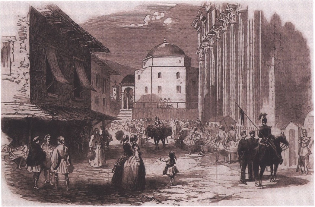 Улица в Афинах. 1854 г. Улица в Афинах. 1854 г.