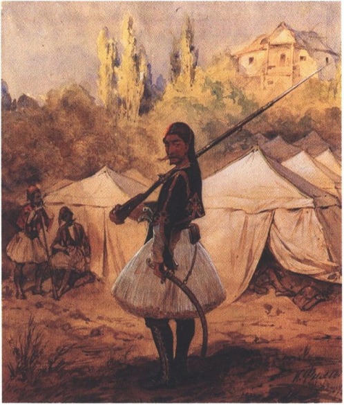 Греческий волонтер. К. Филиппов, 1854 г. Греческий волонтер. К. Филиппов, 1854 г.