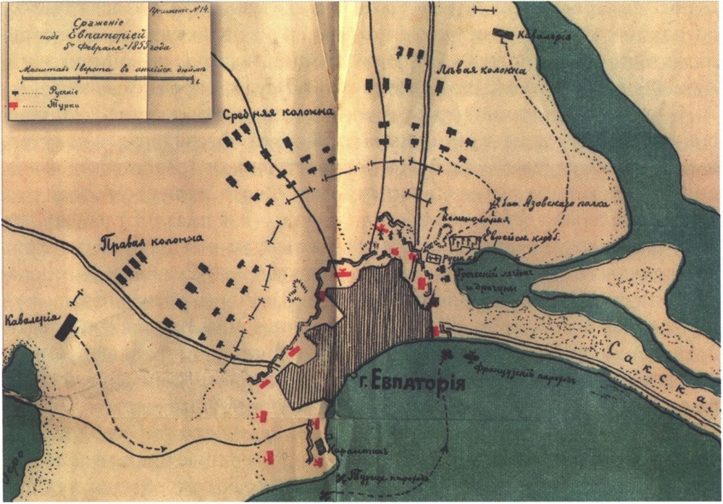 Карта штурма Евпатории Карта штурма Евпатории