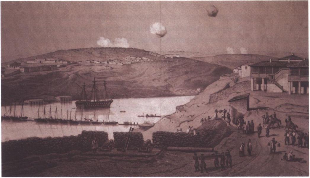 Вид из Севастополя на Южную бухту и Корабельную сторону Вид из Севастополя на Южную бухту и Корабельную сторону