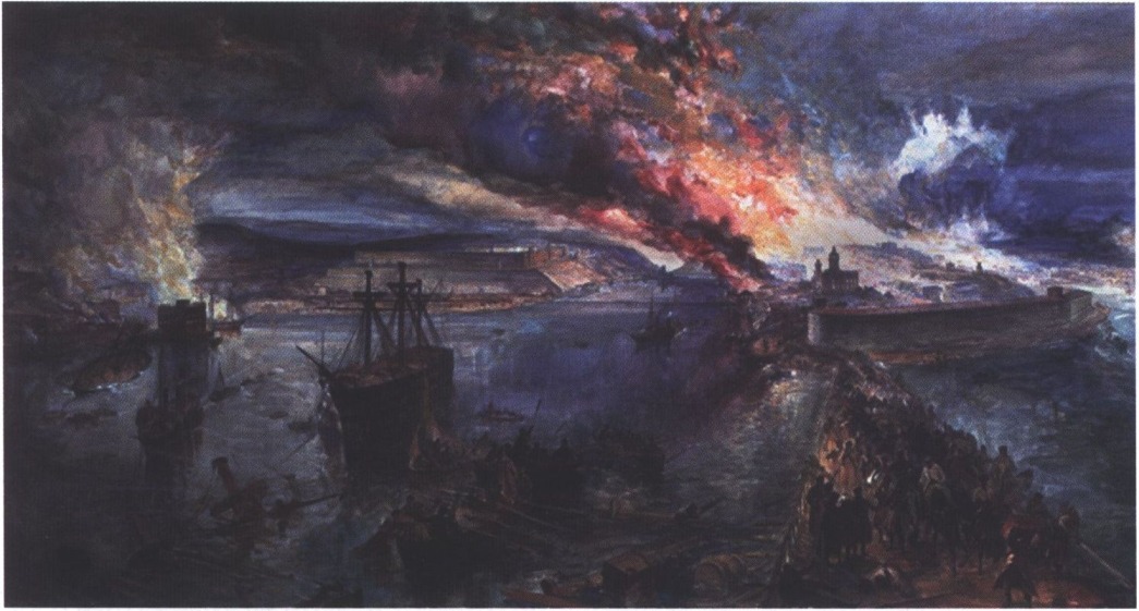 Падение Севастополя. Акварель У. Симпсона, 1856 г. Падение Севастополя. Акварель У. Симпсона, 1856 г.