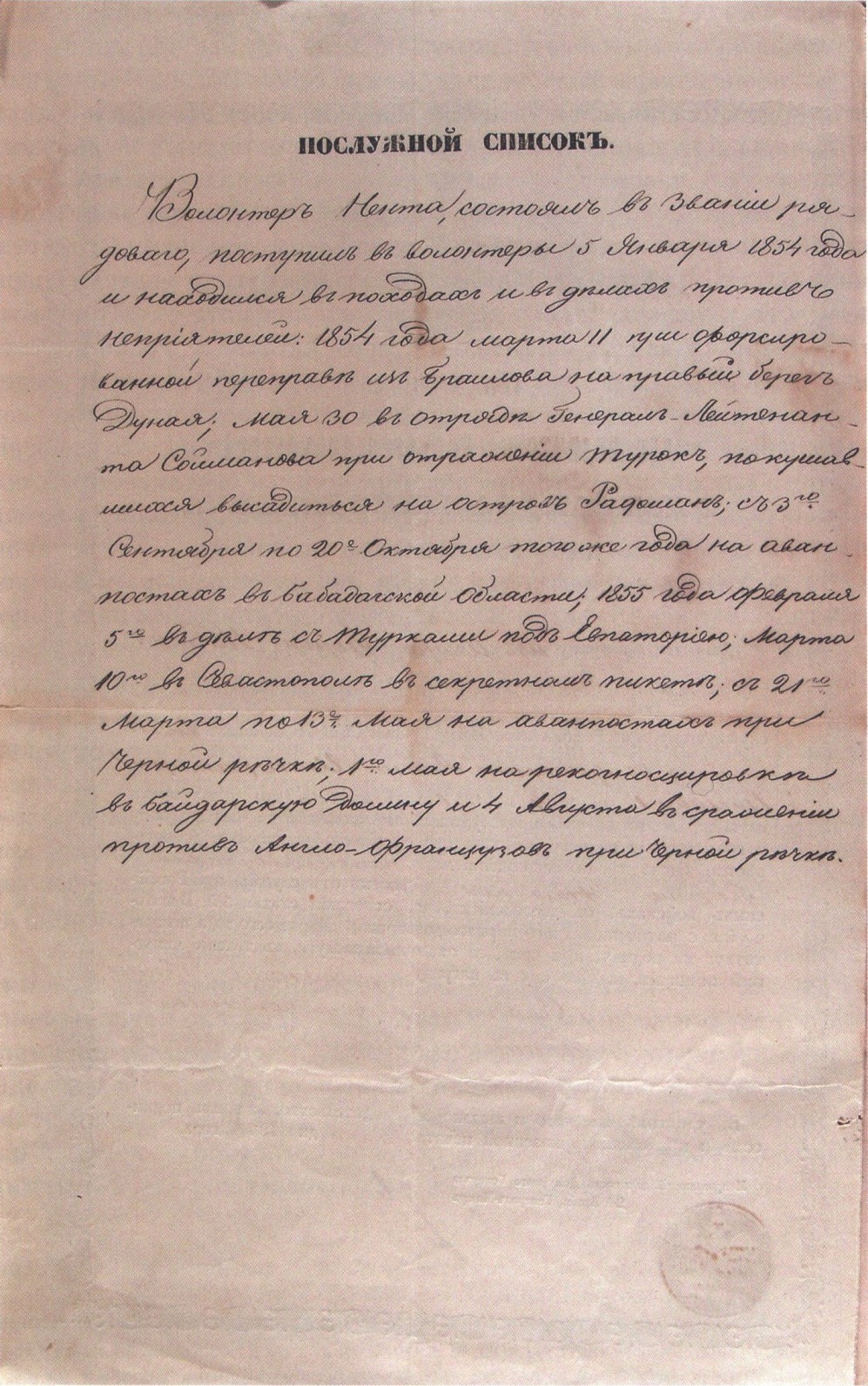 Послужной список Г. Ненто Послужной список Г. Ненто