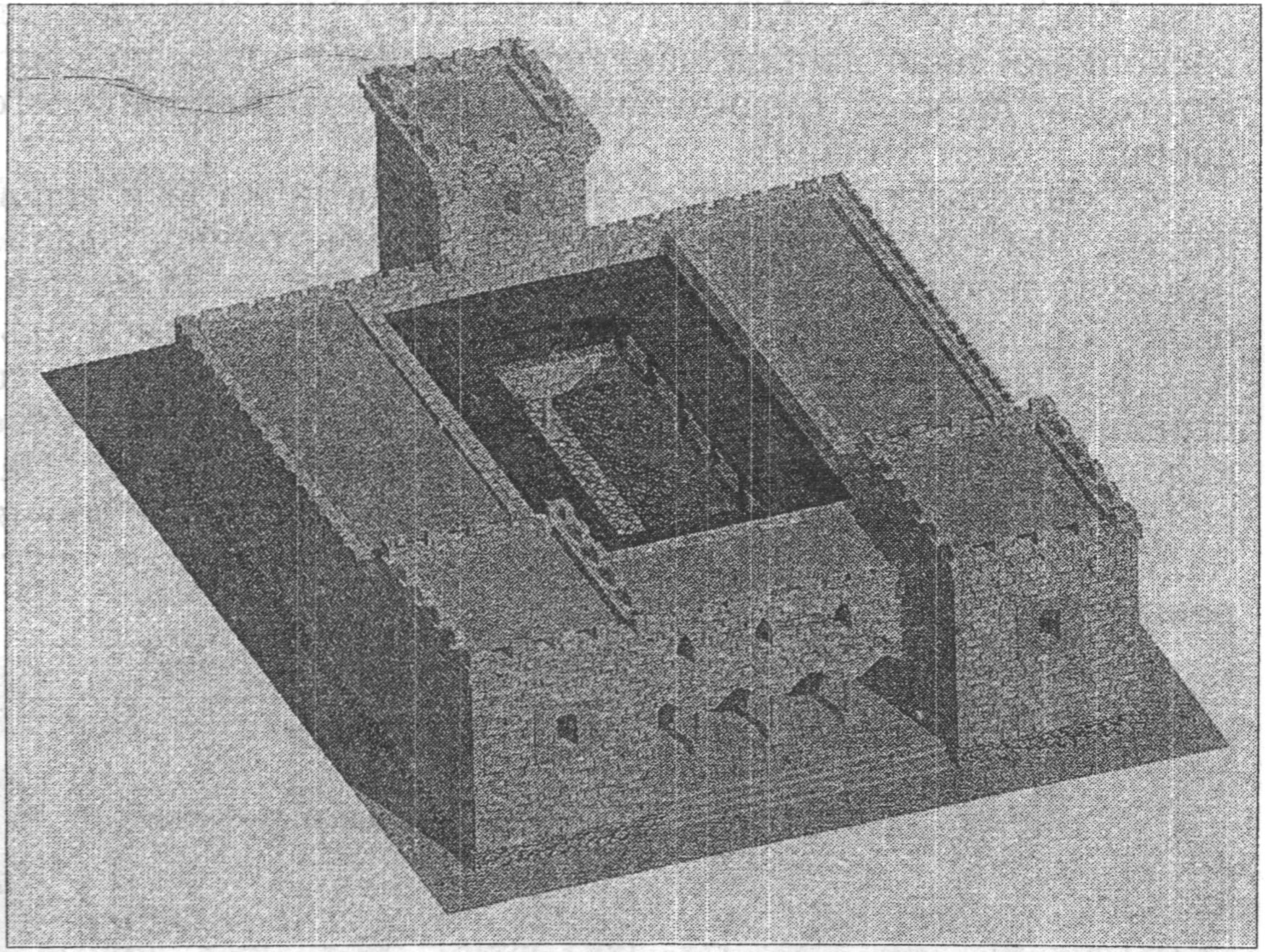 Вариант реконструкции дворца князей Феодоро. XV в. Автор — архитектор Н. Менчинская, Москва Вариант реконструкции дворца князей Феодоро. XV в. Автор — архитектор Н. Менчинская, Москва