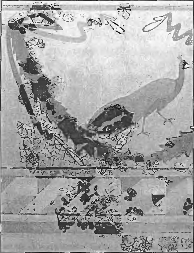 Фрагмент фрески из синагоги в Херсонесе Фрагмент фрески из синагоги в Херсонесе