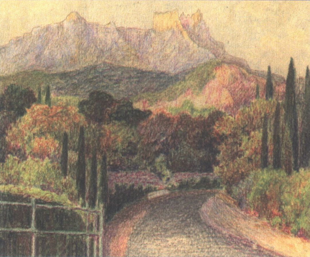 Алупка. Поворот дороги Алупка. Поворот дороги