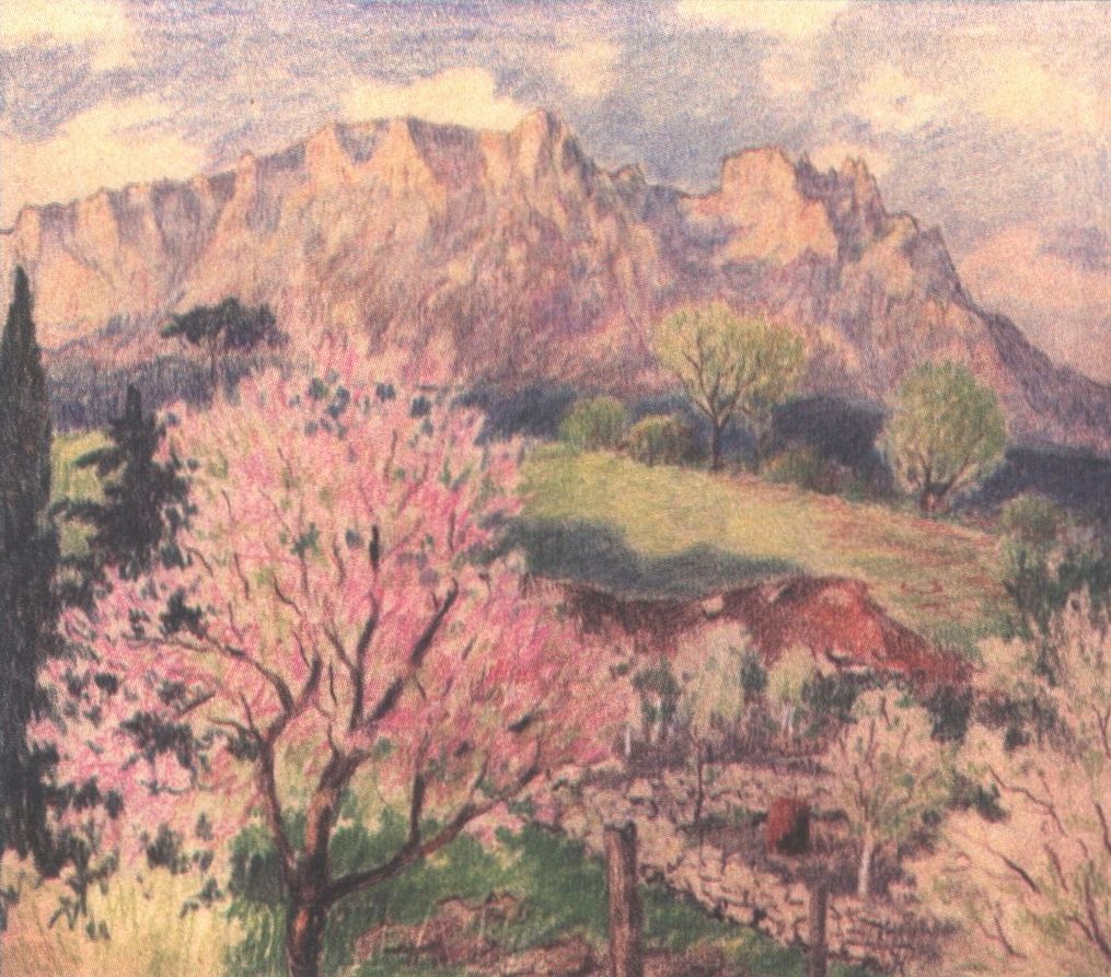 Вид на Ай-Петри из нашего сада. Май 1954 г. Вид на Ай-Петри из нашего сада. Май 1954 г.