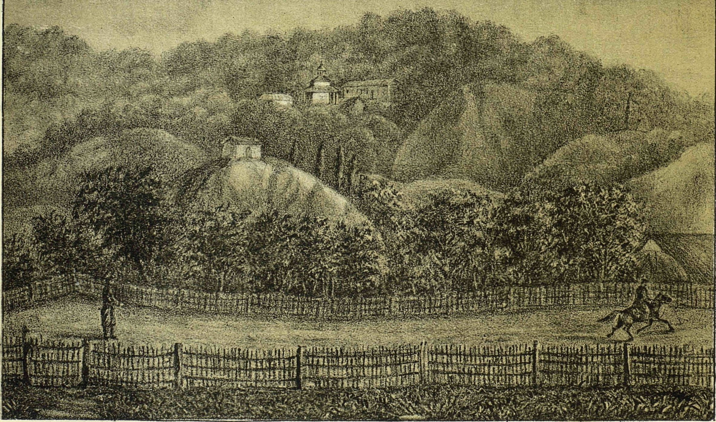 Общий вид Топловской обители Общий вид Топловской обители