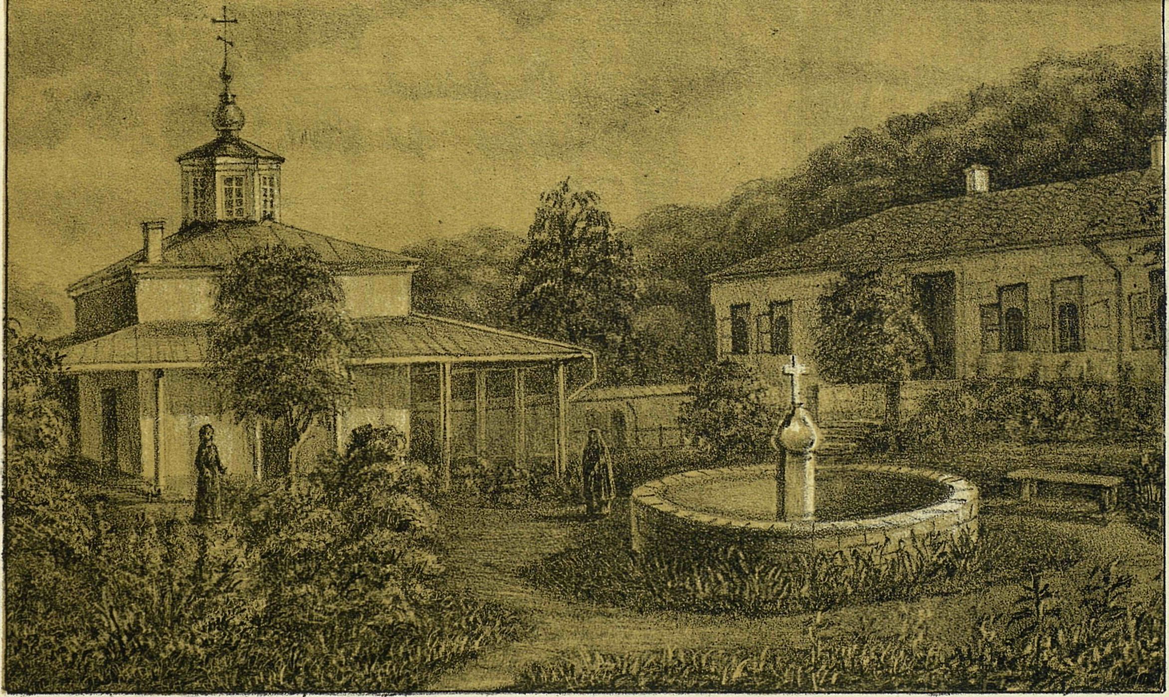 Вид церкви в Топловской обители Вид церкви в Топловской обители