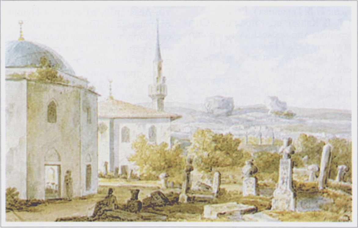 Ханский дворец в Бахчисарае. Акварель Н. Чернецова Ханский дворец в Бахчисарае. Акварель Н. Чернецова