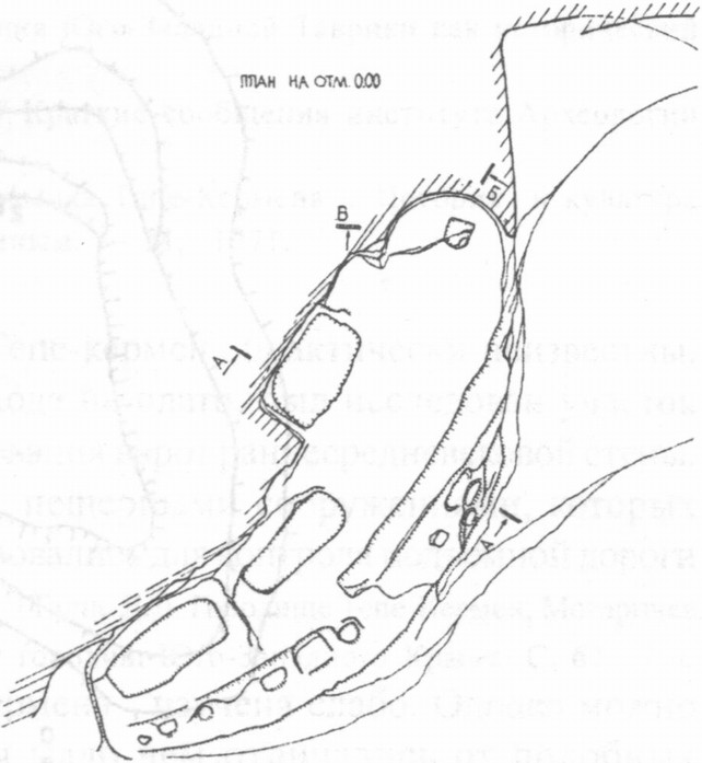 Рис. 59. Качи-Кальон. Храм № 2. План Рис. 59. Качи-Кальон. Храм № 2. План