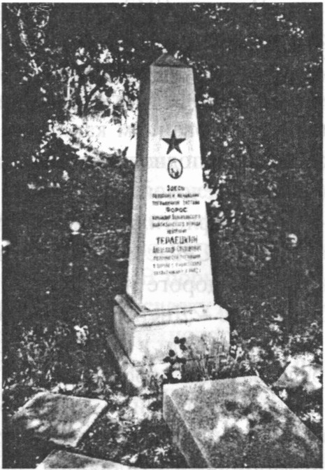 Памятник на могиле Терлецкого на «Итальянской площадке»