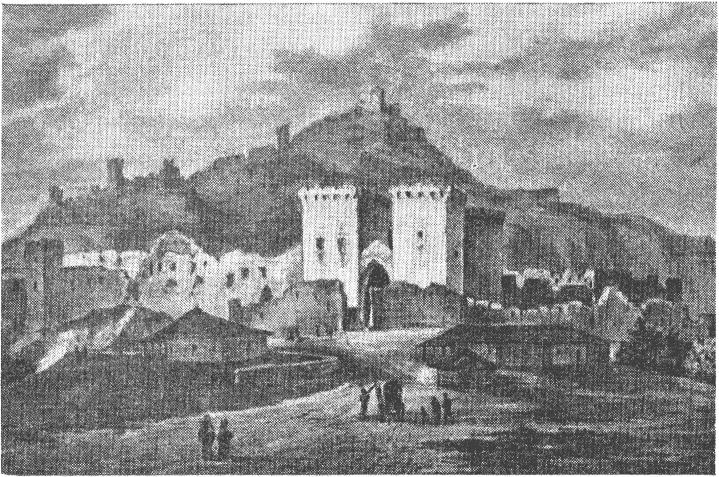 «Солдаия, ныне Судак». С литографии П. Францова. Начало XIX в. «Солдаия, ныне Судак». С литографии П. Францова. Начало XIX в.