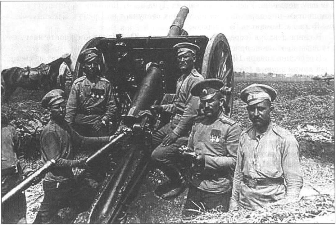 Артиллерийское орудие 136-го Таганрогского полка на позиции Артиллерийское орудие 136-го Таганрогского полка на позиции