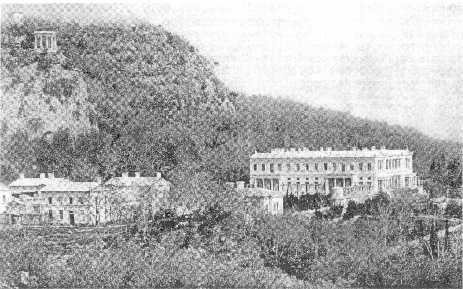 Дворец в Ореанде. Общий вид. Архитектор А.И. Штакеншнейдер. 1842—1852 гг Дворец в Ореанде. Общий вид. Архитектор А.И. Штакеншнейдер. 1842—1852 гг