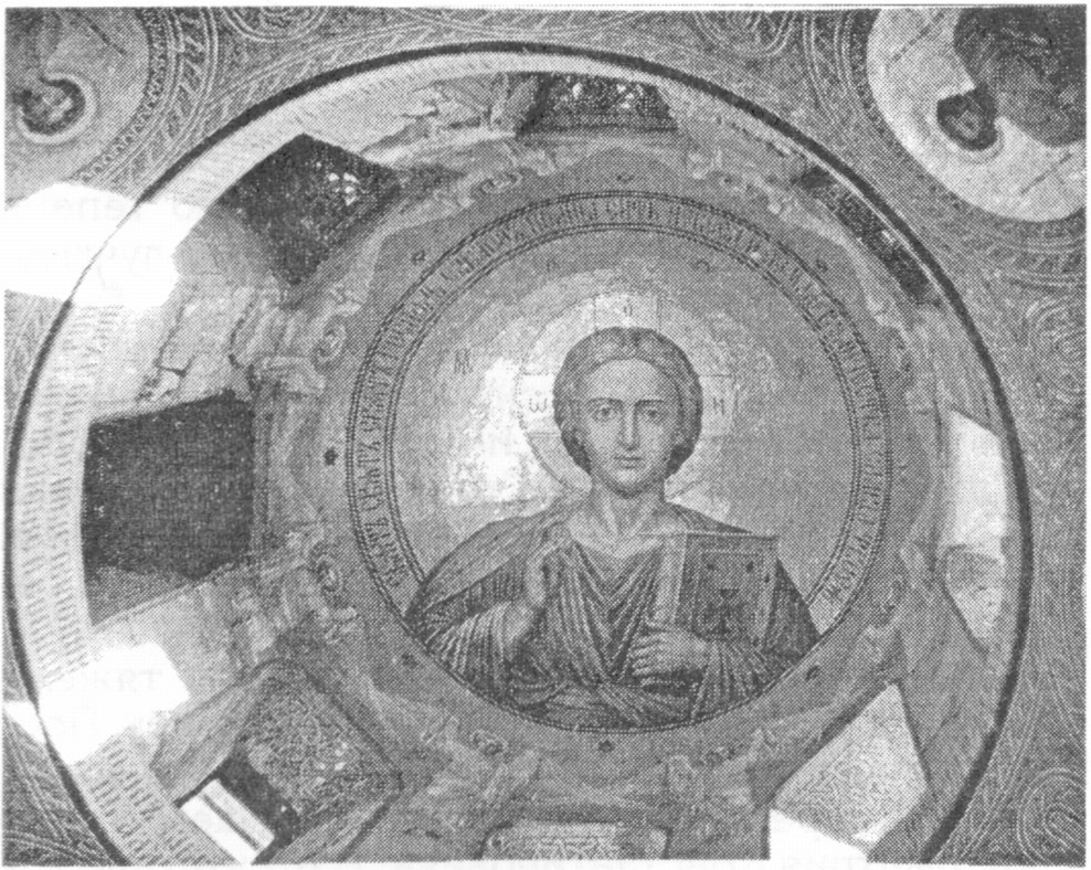 Образ Спасителя в куполе Покровской церкви. Мозаика. Работа мастеров фирмы А. Сальвиати. Венеция