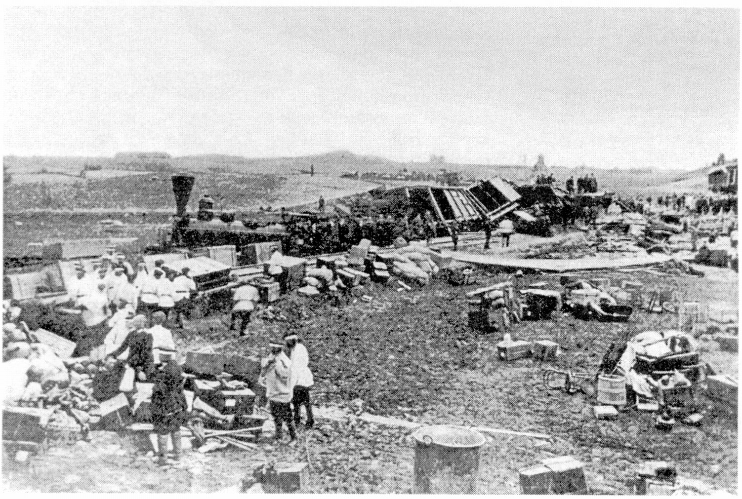 Крушение царского поезда у станции Борки под Харьковом. 17 октября 1888 г Крушение царского поезда у станции Борки под Харьковом. 17 октября 1888 г