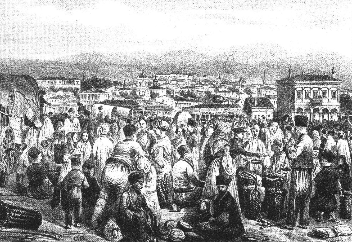 К. Боссоли. Базар в Симферополе. Лит. 30-х гг. XIX в. К. Боссоли. Базар в Симферополе. Лит. 30-х гг. XIX в.