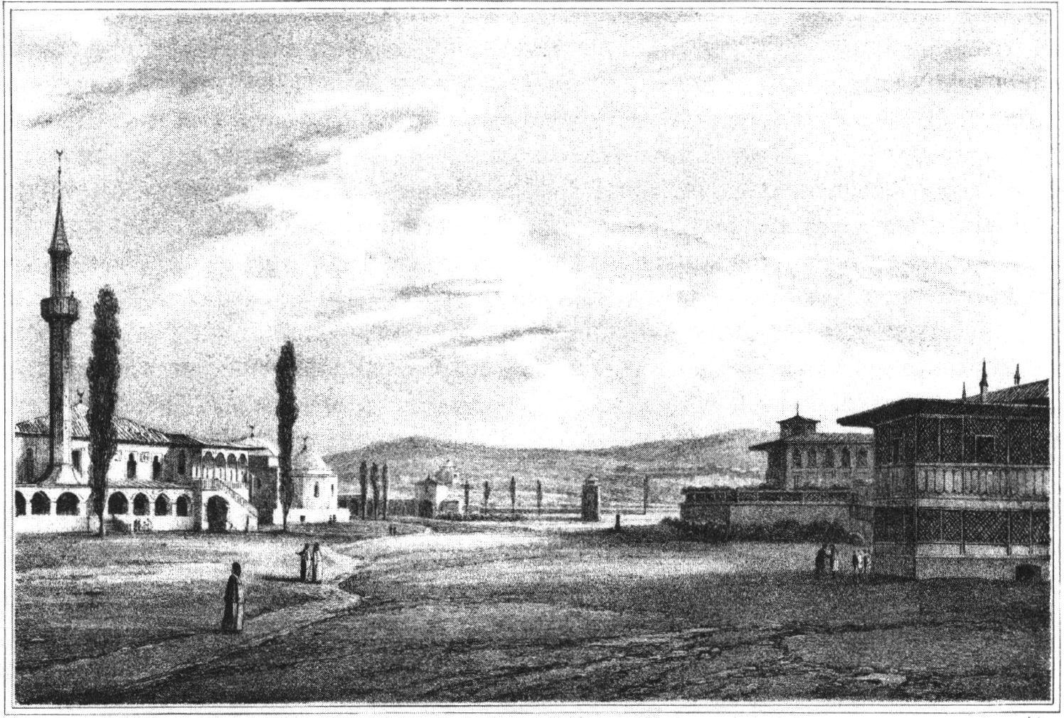 Н. Чернецов. Бахчисарайский дворец. Лит. 1836 г. Н. Чернецов. Бахчисарайский дворец. Лит. 1836 г.