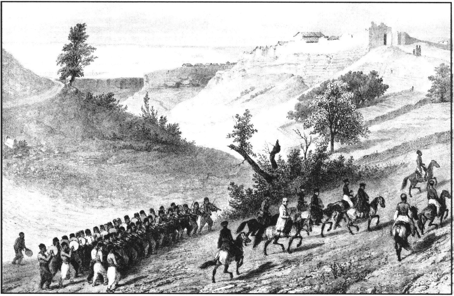 О. Раффе. Вид на Чуфут-Кале. Лит. 1837 г. О. Раффе. Вид на Чуфут-Кале. Лит. 1837 г.