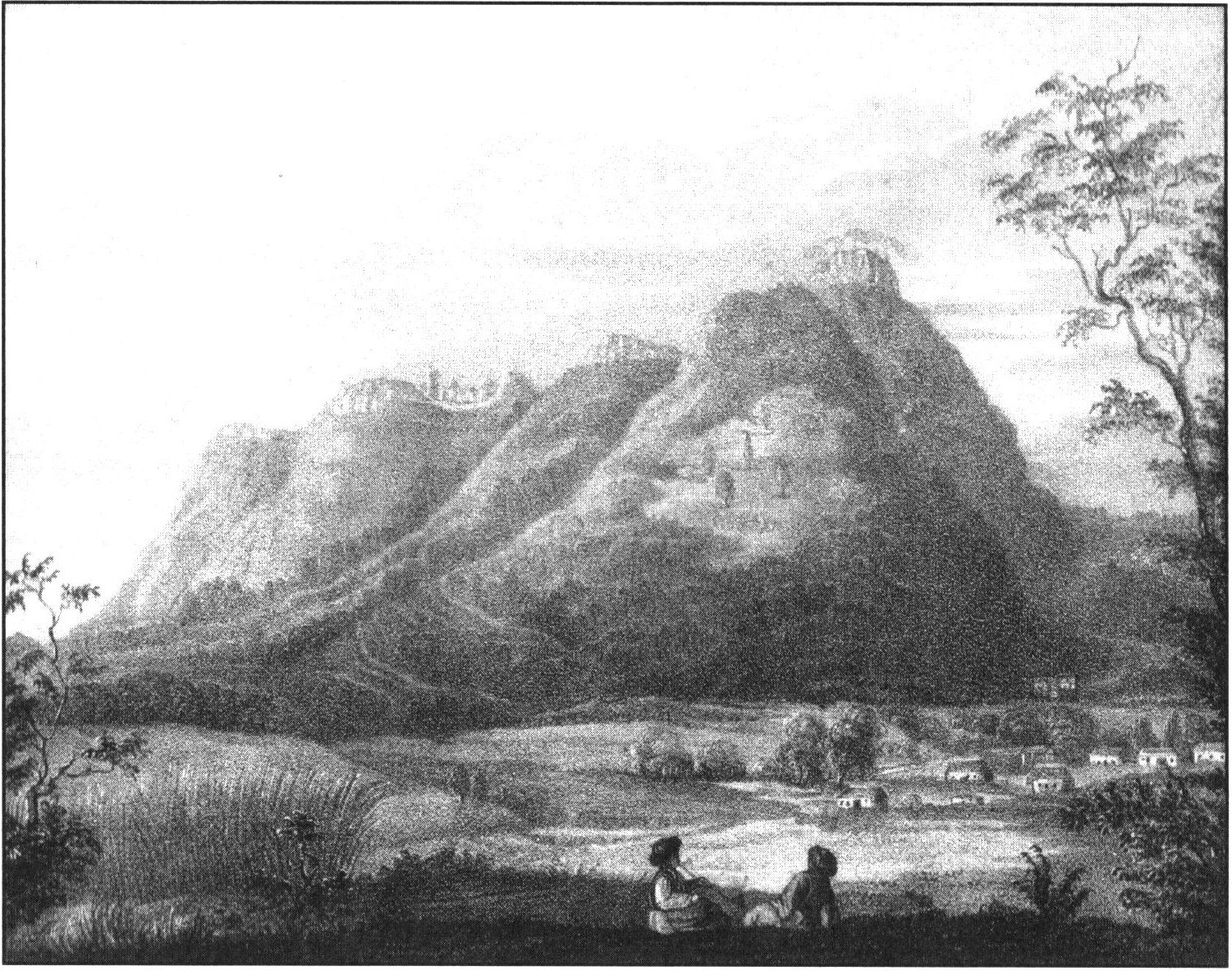 В. Пассек. Вид на Мангуп-Кале. Лит. 1836 г. В. Пассек. Вид на Мангуп-Кале. Лит. 1836 г.