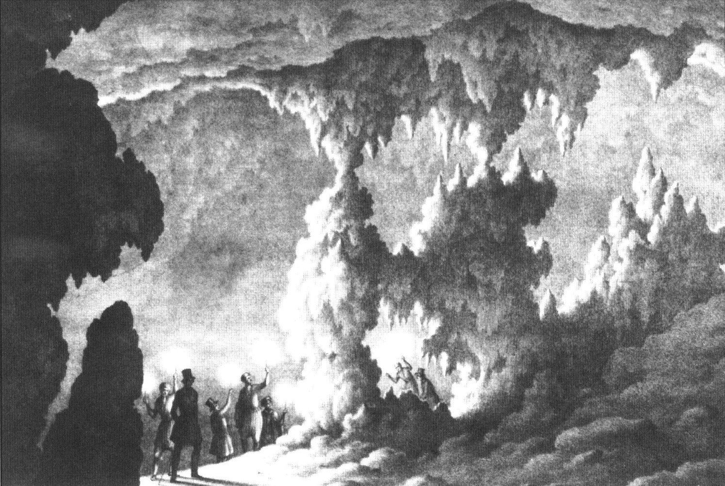 Ф. Гросс. Пещера Кизил-Коба. Лит. 1846 г. Ф. Гросс. Пещера Кизил-Коба. Лит. 1846 г.