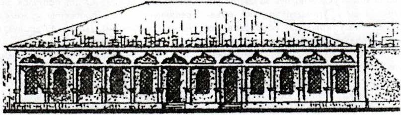 Главный фасад медресе в Симферополе. Рис. Е. Крикуна Главный фасад медресе в Симферополе. Рис. Е. Крикуна