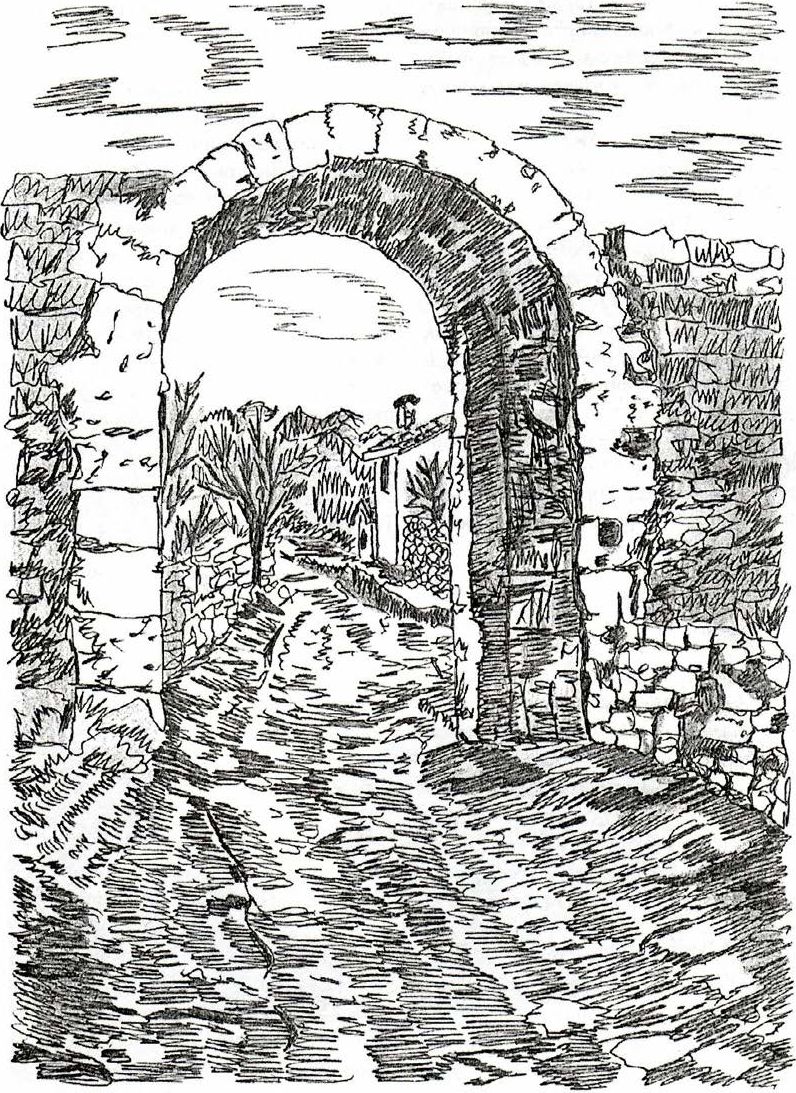 Орта-капу (Средние ворота). Рис. И. Дюличевой Орта-капу (Средние ворота). Рис. И. Дюличевой