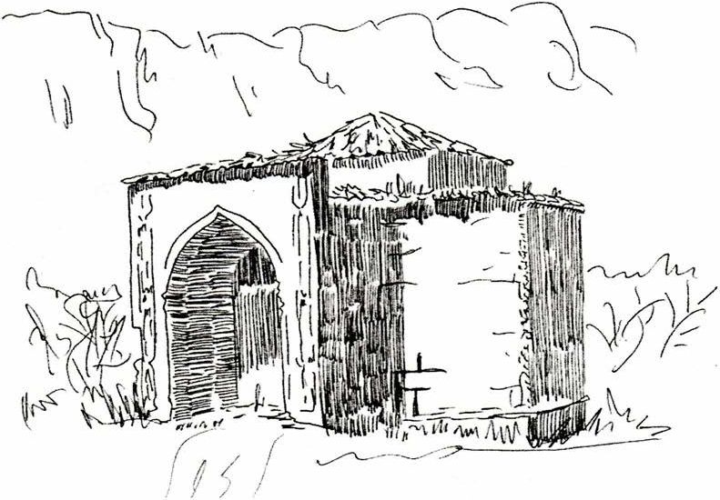 Дюрбе Хаджи-Гирея. Рис. И. Дюличевой Дюрбе Хаджи-Гирея. Рис. И. Дюличевой