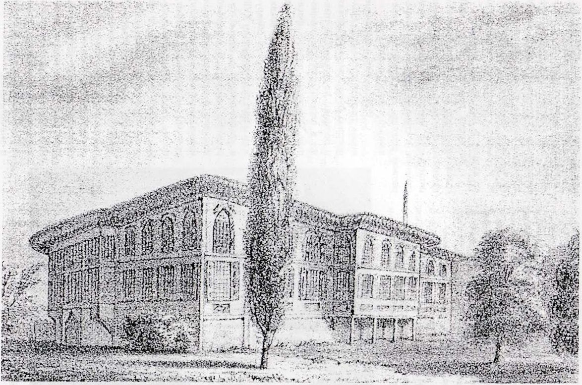 Ханский гарем Бахчисарайского дворца. Литография Киротена Ханский гарем Бахчисарайского дворца. Литография Киротена