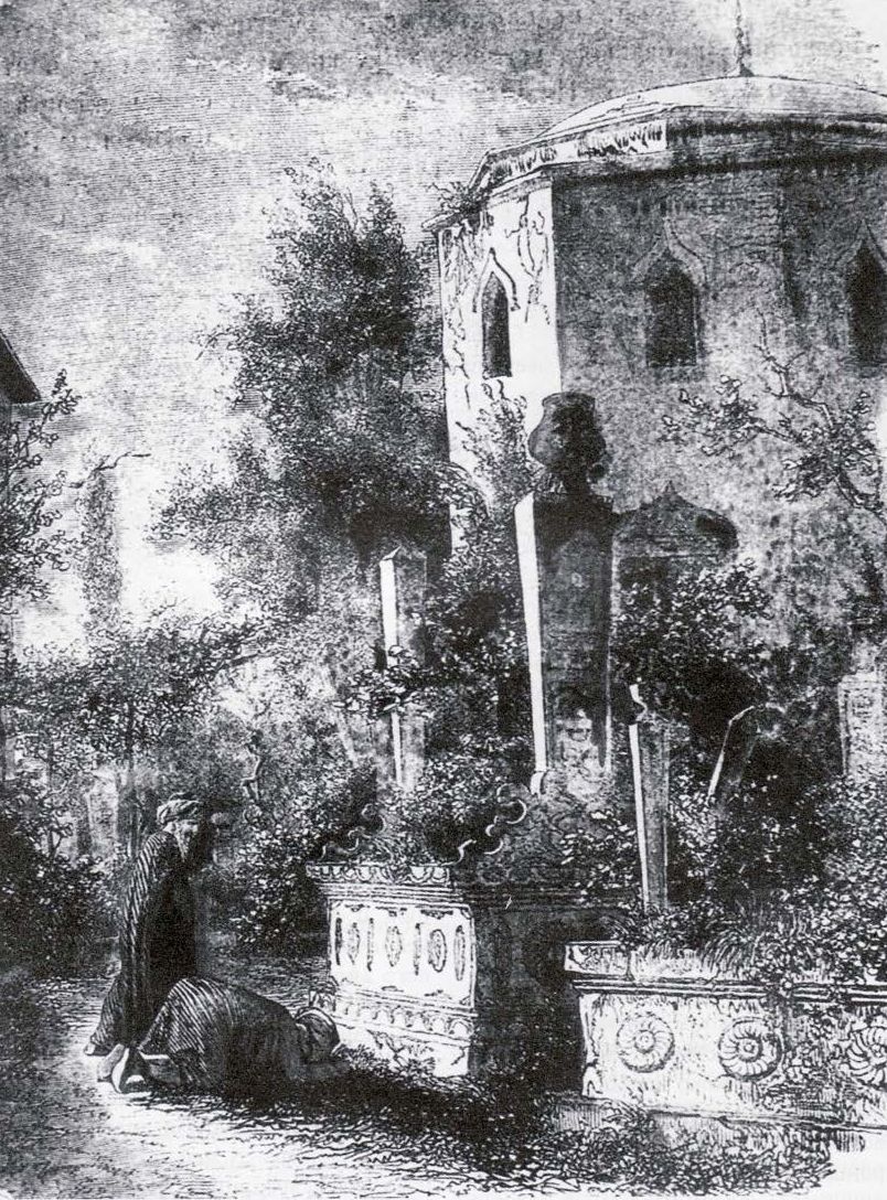 Ханское кладбище. Старинная гравюра Ханское кладбище. Старинная гравюра