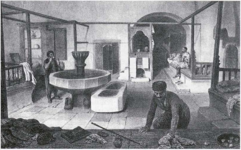 Татарская баня. Комната для отдыха. А. Раффе Татарская баня. Комната для отдыха. А. Раффе