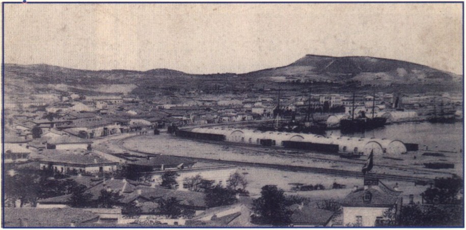 Мост и железнодорожный путь. Открытка начала XX в Мост и железнодорожный путь. Открытка начала XX в