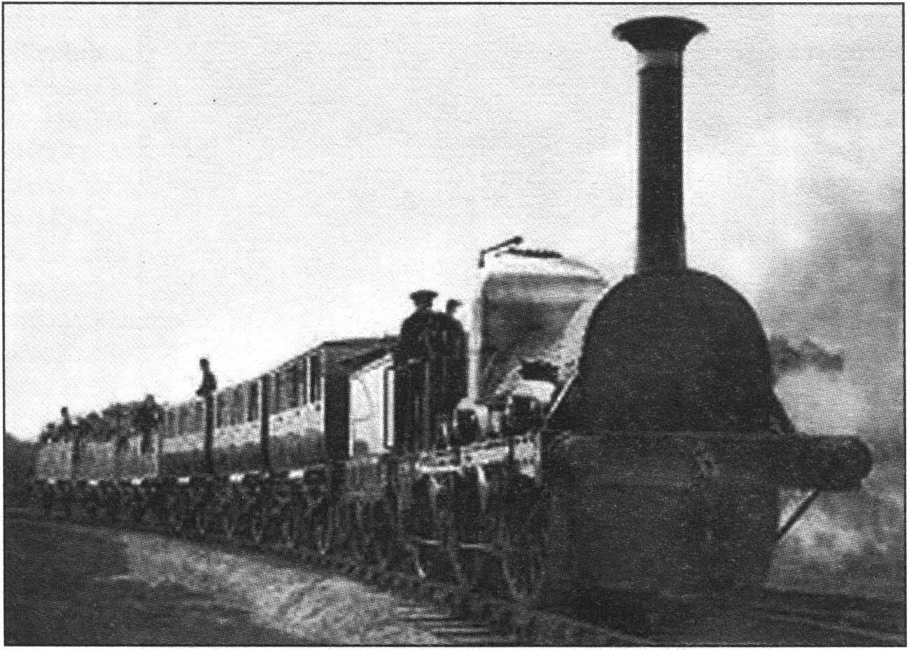 Пассажирский поезд. Фотография второй половины XIX в.