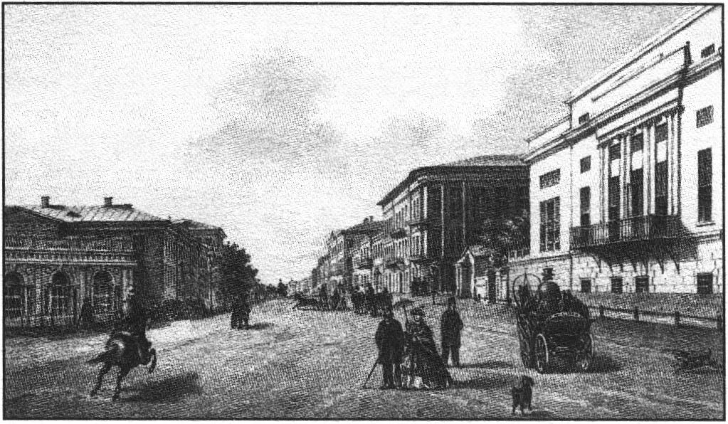 Одесса. Итальянская улица. Неизвестный художник. 1860-е гг.