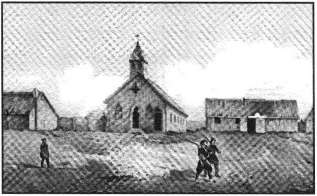 Французская церковь в Камыше. Николай Берг. 1858 г.