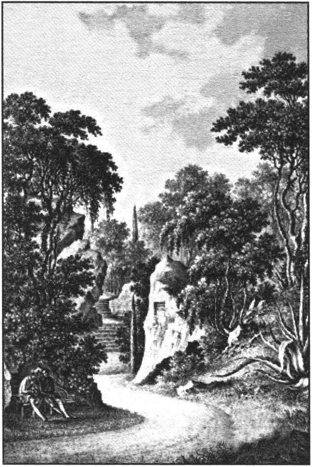 Алупка. В парке. Фридрих Гросс. 1846 г.